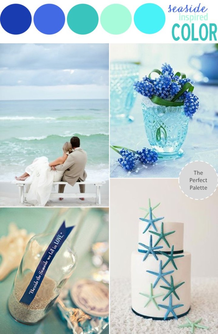 paleta de culori nunta seaside inspiration inspiratie marina culori mint turcoaz verde smarald mov