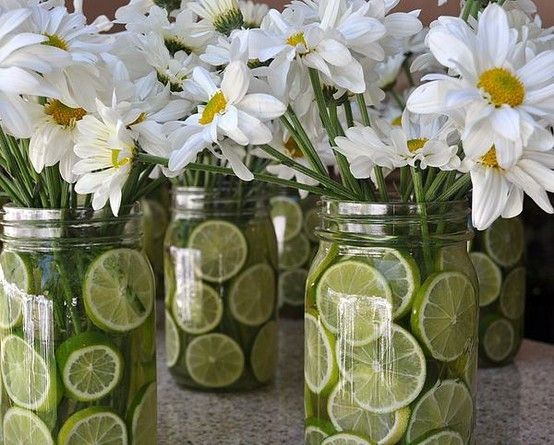 lemon party decoratiuni mason jars