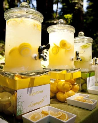lemonade idei lemon party decor
