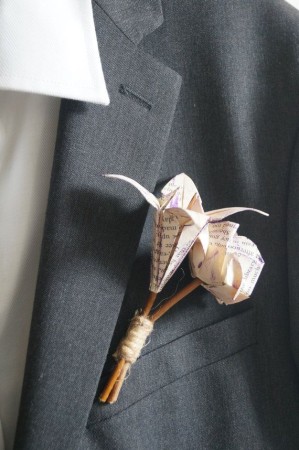 origami flori hartie cocarde nunta
