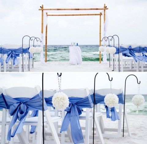 pom-pomi decoratiuni albastre marine nunta