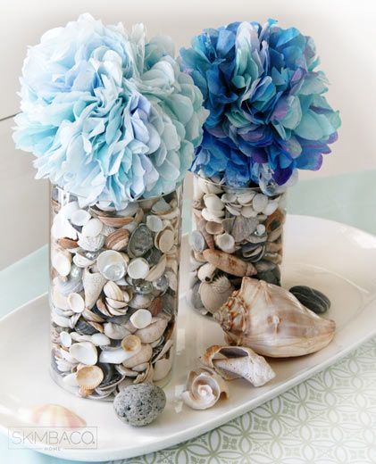 pom-pomi nunate marine decoratiuni nunta