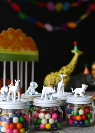 mason jars petrecere safari pentru copii idei decoratiuni