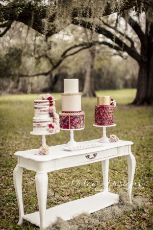 Marsala tort -inspiratie -de -nunta