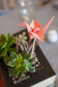 centerpiece decor origami inspiratie de -nunta