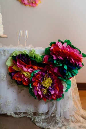 flori imense din hartie inspiratie de nunta - mexicana
