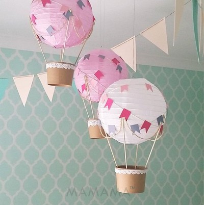 lampioane -baloane cu aer cald decor tematica de - petrecere pentru - copii